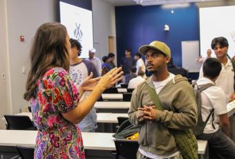 GT student with CREATE-X Startup Launch Director